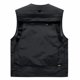 thumbnail image 3 of Hombres Sólido Escote en V Malla informal Bolsillos múltiples Cremallera múltiple Blusa Trabajo al aire libre Tops Viaje Ghotography Chaleco Abrigos Pompotops  oipoqjl29723, 3 of 3