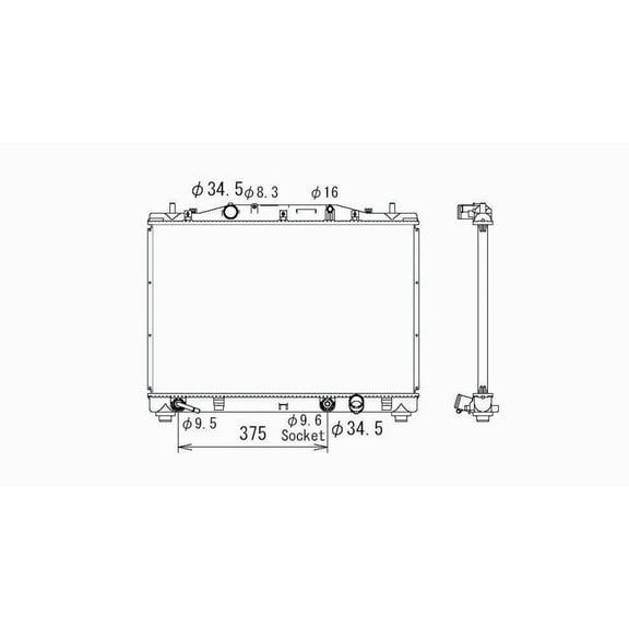 Radiator Fits 1981 Plymouth Sapporo
