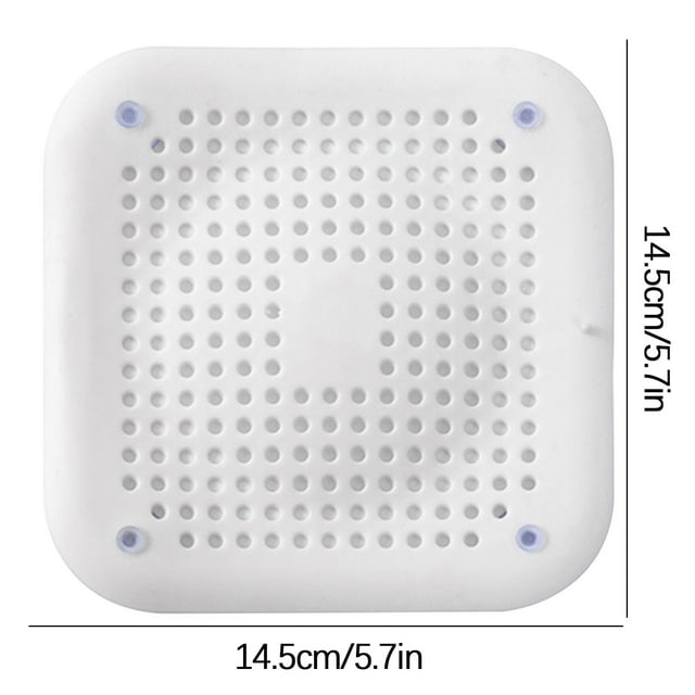 Kitchen Sink Strainer Filter with Suction Cup Base for Hair and Debris Catching 3.5 in Diameter TPR Material