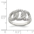 thumbnail image 2 of 925 Sterling Silver Three Cubic Zirconia Cz Circles Ring, 2 of 6