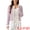 White Purple, variant on Women's Striped Button Down Open Front Cardigan Sweater L White Purple