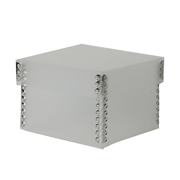 JAM Plastic Nesting Box, 4.25x4.25x3, Clear, 1/Pack