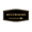 Black Gold, variant on Fancy Restrooms Right Arrow Sign (Blue) - Small