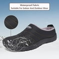 thumbnail image 3 of Winter Slippers for Men Women Warm Slip on House Slippers with Plush Lining Indoor Outdoor Anti-Skid Shoes, 3 of 7
