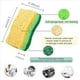 thumbnail image 4 of Esponjas de Cocina para El Hogar de Celulosa Que No Rayan, 10 Paquetes de Esponja de Platos, Esponja Fregadora de Platos Multiusos para El Hogar, 4 of 5