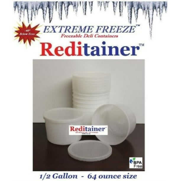 extreme freeze rtef0864 reditainer 64 oz. freezeIle deli food