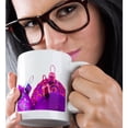 thumbnail image 2 of 3drose, Three Purple Christmas Baubles, 11oz Magic Transforming Mug, 2 of 7