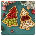 thumbnail image 3 of 2pack Wood Christmas Tree Tray, for Holiday Party Food Tray for Cheese Snack Fruit (A+B), 3 of 4