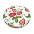 thumbnail image 2 of Lsque Strawberry1 Round Bar chair cushion covers Velvet Fabric Premium Comfort Protects from Scratches and Stains for 14-17 Inch Chair- 14 inch, 2 of 7