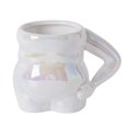thumbnail image 4 of Taza de té, taza novedosa de cerámica de 400 ml, regalo único y creativo para mamá, taza novedosa para el vientre para Blanco, 4 of 9