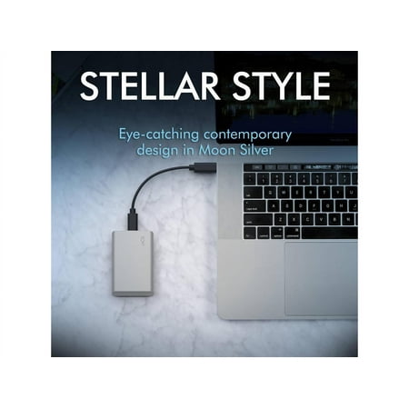 LaCie - Portable SSD 2TB External USB-C, US 3.2 Gen 2 Portable Solid State Drive with Rescue Data Recovery Services