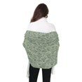 thumbnail image 4 of FORMRS Womens Scarf Winter Soft Long Big Warm Shawls Wrap Tassel Scarves, Retro Green Abstract, 4 of 9