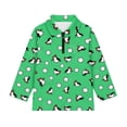 thumbnail image 3 of Psesaysky Girls Half Zipper Sweatshirts Cute Trendy Fall Pullover Crop Tops for Teen Girls Long Sleeve Sweater Cartoon Bird Golf Print Winter Fleece Jacket 8-9 Years, 3 of 6