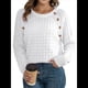 thumbnail image 3 of Suéteres de Punto Casuales para Mujer, Jerseys de Larga con Cuello Redondo XL, 3 of 9