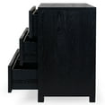 thumbnail image 6 of Safavieh Tobiette 6 Drawer Solid Wood Dresser in Black, 6 of 12