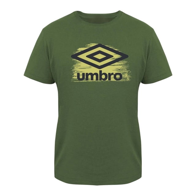 Playera Umbro Talla G Manga Corta con Logo Estampado Verde