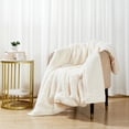 thumbnail image 4 of Better Homes & Gardens Faux Fur Throw Blanket, 50 in x 72 in, Vanilla Dream, 4 of 8