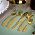 thumbnail image 6 of MegaChef Baily 20 Piece Flatware Utensil Set, Stainless Steel Silverware Metal Service for 4 in Gold, 6 of 6