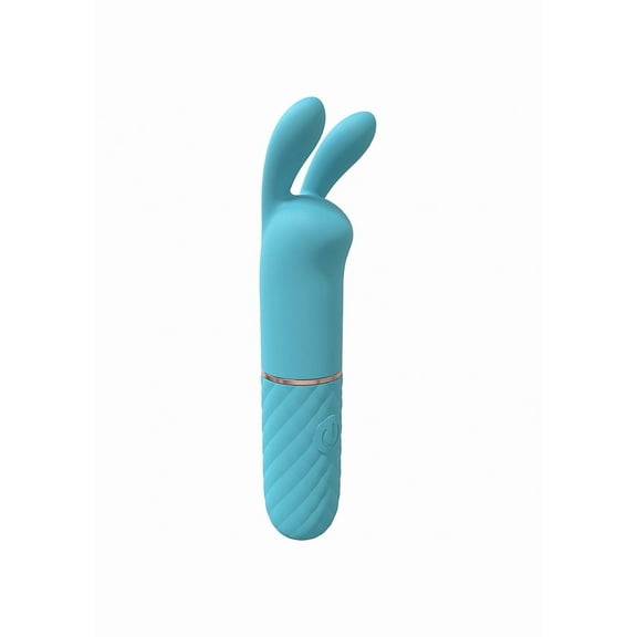 LoveLine Dona Mini Rabbit Silicone Rechargeable G-Spot Vibrator, Blue