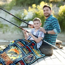 Fishing Gifts for Men, Funny Fishing Gifts, for Fisherman, Gifts for Men Who Love Fishing, Fishing Gifts for Dad Grandpa PaPa, Fishing Gifts for Christmas Throw Blanket 60"x50"