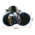 thumbnail image 2 of Car Exhaust Tip Stainless Steel Dual Tailpipe Throats Muffler Exhaust Tip Auto Modification Supplies, 2 of 8