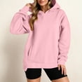 thumbnail image 2 of Hauaitttt Lightweight Ladies Hooded Sweatshirt with Front Pocket for and Autumn – Cozy Casual Top for Everyday Wear Sleep Hoodies Women Hooded Sweat Shirt for Womens Button down Hoodie Women, 2 of 5