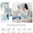 thumbnail image 4 of Hello Winter Throw Flannel Blanket 40x50In Blue Gnome Snowflake Glove Watercolor Super Soft Cozy Bed Blanket, Lightweight Plush Fuzzy Bed Throw for Bedroom Sofa Couch Living Room, 4 of 4