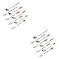 thumbnail image 1 of Maytalsory 8pcs Tea Spoon Fork Set For Every Occasion Versatile And Stylish Safe To Set 2Set, 1 of 6
