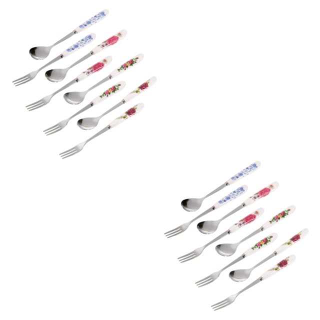 Maytalsory 8pcs Tea Spoon Fork Set For Every Occasion Versatile And Stylish Safe To Set 2Set