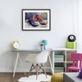 thumbnail image 3 of Stupell Industries Modern Colorful Low Top Sneakers Black Framed Print Under Glass, 20 x 14, by Creative Studio, 3 of 8