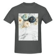 thumbnail image 4 of Bingfone Pumpkin And White Marble Men'S Loose Fit Short-Sleeve Pocket T-Shirt, 4 of 7