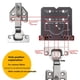 thumbnail image 5 of Plantilla de Bisagra de 35 mm para Puertas Gabinetes, Plantilla Orificio para Bisagra Oculta, Guía de Broca de Aleación de Aluminio, Herramienta Localizadora para Carpintería, B, 5 of 5