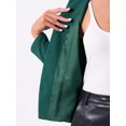 thumbnail image 5 of INSPIRE CHIC Open Front Blazers for Women's Casual Long Sleeves Buttons Office Suit Jacket M Dark Green, 5 of 6
