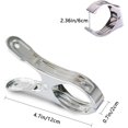 thumbnail image 2 of Pinzas grandes para ropa, 18 Uds., Clip para toalla de playa de acero inoxidable para toalla de playa, toallas, edredones, ropa, edredones, sábanas, alfombras, 12cm, 2 of 6