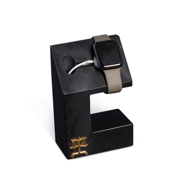 Hand crafted genuine marble iwatch charging stand.