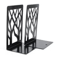 thumbnail image 4 of Sujetalibros con diseño de árbol para libros, sujetalibros modernos para estantes, tapón de metal resistente para libros/CD, estante decorativo para libros para el hogar, negro (2 piezas, ), 4 of 5