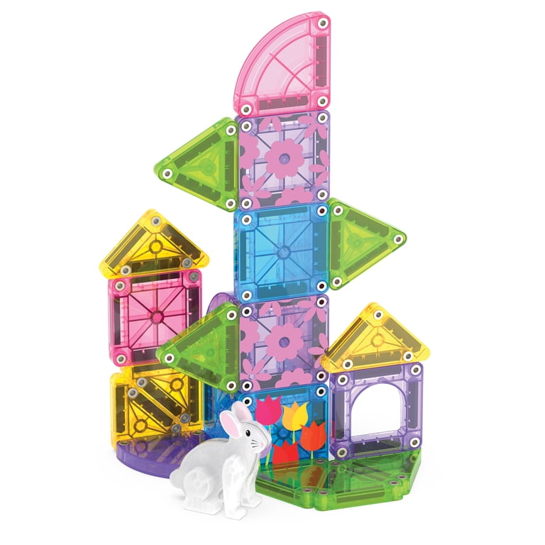 Magna-Tiles microMAGS Spring Garden 24-Piece Travel Set photo 3