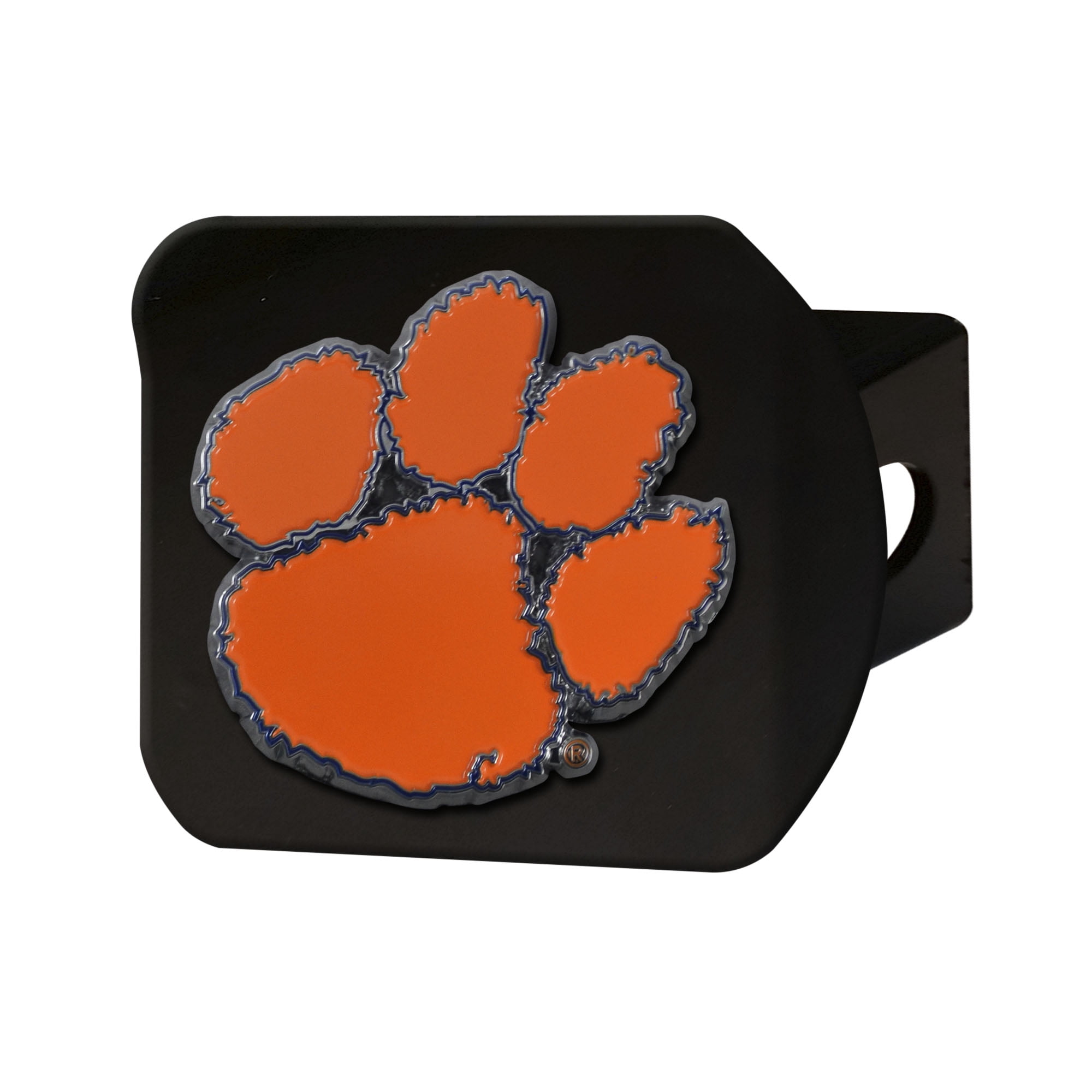 Fan Mats Clemson Tigers Chrome Metal Hitch Cover With Chrome Metal 3D