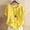 Yellow, variant on Yaoyar Short Sleeve 2024 Summer Blouses Round Neck Boho Blouse Button Down T Shirt Floral Print Top