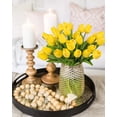 thumbnail image 2 of Tulipanes artificiales MACTING Yellow, 30 unidades, Real Touch, 2 of 8