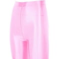 thumbnail image 4 of DPOIS Women Shiny Oil Glossy Pantyhose Long Pants Stockings Pink XL, 4 of 7