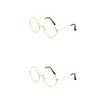 thumbnail image 2 of Guardurnaity Montura de gafas redondas Unisex para hombre/mujer, gafas falsas transparentes, monturas redondas para gafas Type4 NO4, 2 of 6