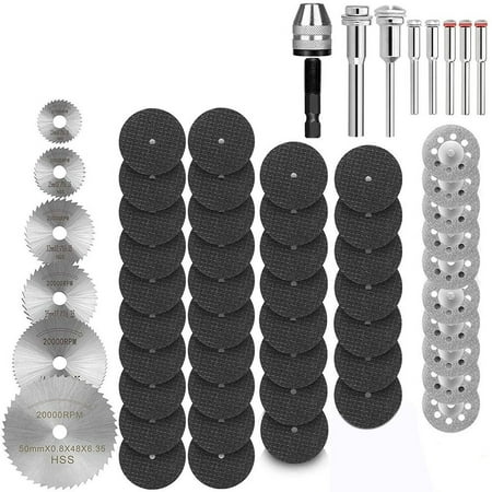 

60 Pcs Diamond Cutting Wheels HSS Circular Saw Blades 6Pcs