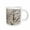 White, variant on 3drose, Old Rough Concrete Texture with a Corroded Metal Fittings, 11oz Two-tone Green Mug