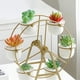 thumbnail image 3 of Soporte para plantas PETSOLA Maceta Estante para flores y 6 soportes móviles para macetas con ruedas dorado, 3 of 8