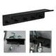 thumbnail image 3 of Organizador de montado en la pared BLESIY CON ganchos y estante para llaves Negro, 3 of 8
