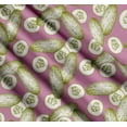 thumbnail image 3 of Soimoi Pink Cotton Poplin Fabric Cucumber Vegetable Printed Craft Fabric by the Yard 56 Inch Wide, 3 of 7