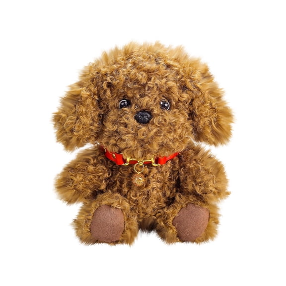 Teddy Dog Stuffed Animal, 11.02 in Brown Puppy Plush, Cute Fluffy Dog Plush Toys for Birthday Gifts and Room Decor (Brown)