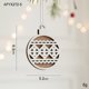 thumbnail image 1 of Puntoco Bola De Navidad De Decoración De Árbol De Navidad Colgante De Talla De Madera De Navidad,Decoración Hogareña, 1 of 3