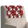 thumbnail image 7 of TSOVTHRID Snowman Snowflake Music Note Print Headrest Covers for Recliners Waterproof Chair Headrest Protector Sofa Head Furniture Protector for Home Office Christmas Decoration 17x27 in, 1 Piece, 7 of 7